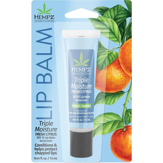 Hempz SPF 15 Lip Balm Triple Moisture Ultra Hydrating Lip Care for Men or Women 44 oz