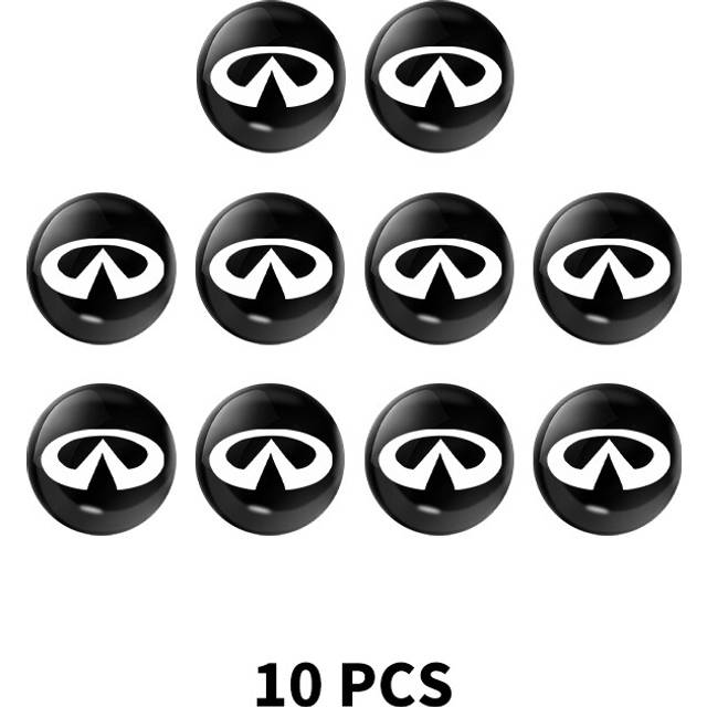 10pcs/lot 15mm Car Key Emblem Sticker Logo For Infiniti Q50 Q50S Q70L