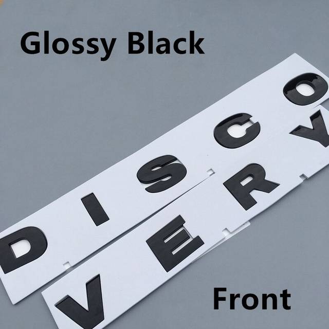 (D-Bright Black) Chrome Car Styling Trunk Logo Letters Emblem Badge Sticker Cover For Range