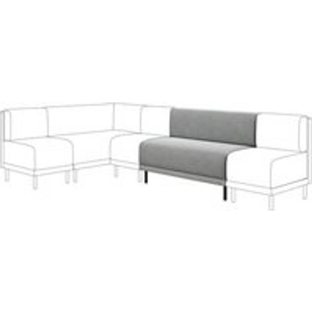 Mae Long Dining Bench, Vintage Velvet - Grey