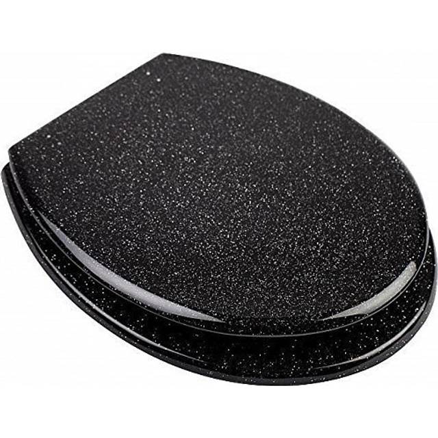 A GLITTER TOILET SEAT (Black)