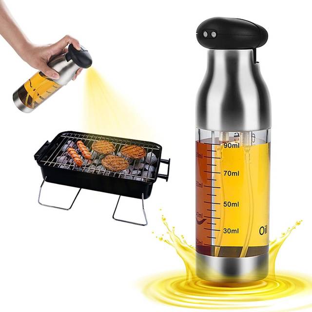 Oil Sprayer Spray Oil, Olive Oil Sprayer Dressing Oil Dispenser Bottle Spray Oil Bottle Spray for Kitchen BBQ Salad Barbecue