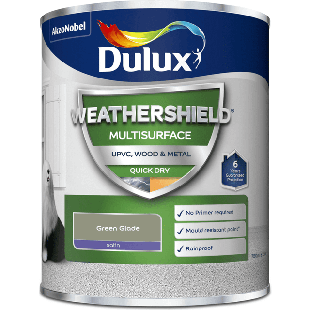 Dulux Weathershield Multi Surface Paint - Green Glade - 750ml