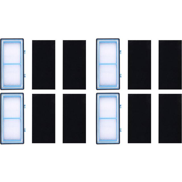 4 HEPA + 8 Carbon Booster Filters for AER1 HEPA Type Total Air Filter, Air Purifier Filter AER1 Series