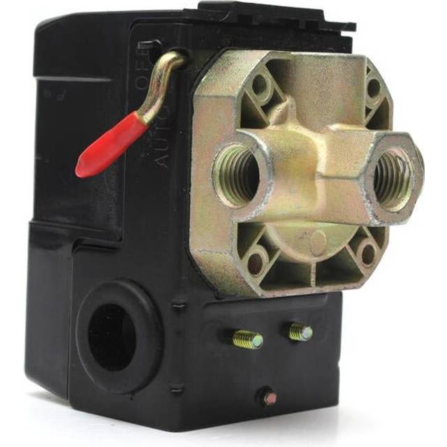 Air Compressor Pressure Switch Control Valve 4 Ports 90-120PSI 26 AMP 240VAC