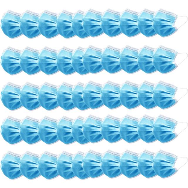 (50pcs) 3 Ply Breathable Disposable Surgical Face Mask