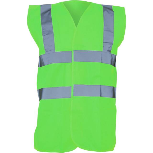(XL, Lime) Yoko Unisex Premium Hi-Vis Waistcoat Vest / Jacket