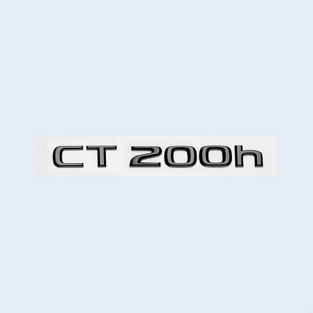 (CT200h, Lexus) Glossy Black 3D ABS Letters Number CT200h LC500 LC500h HYBRID Emblem For