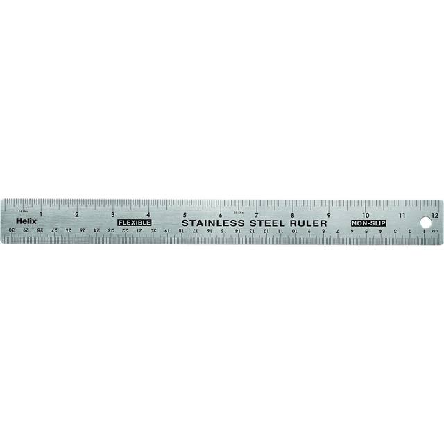 Helix 12 inch 30cm Steel Ruler