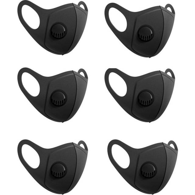 (6PC) Breathable Face Mask Flower Printed Fabric Protective PM 2.5 Dust Mouth Cover Washable Reusable