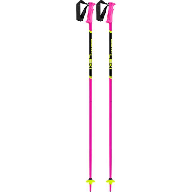 Leki Racing Kids - Skidstavar Neon Pink / Black / Neon Yellow 95 cm