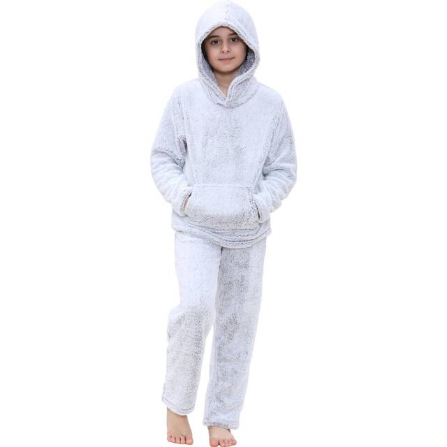 (5-6 Years, Grey) Unisex Plain Pyjamas Extra Soft Pyjamas Set