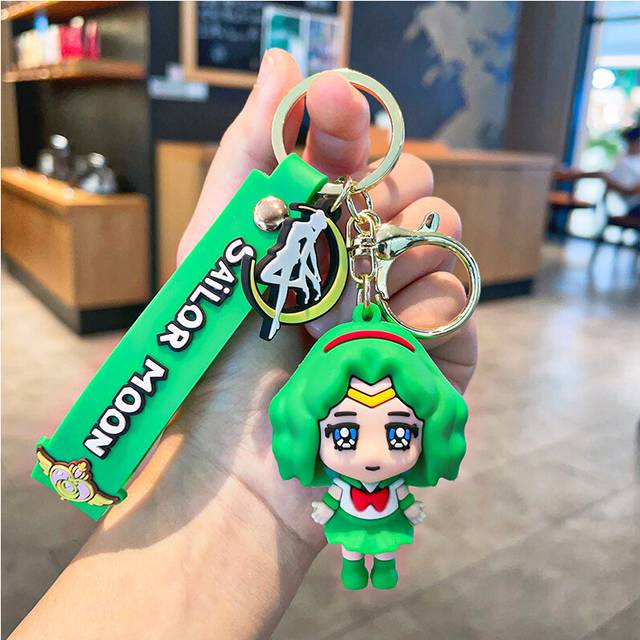 (Kino) Sailor Moon Keychain Cute Pvc Figure Key Ring For Couples And Friends