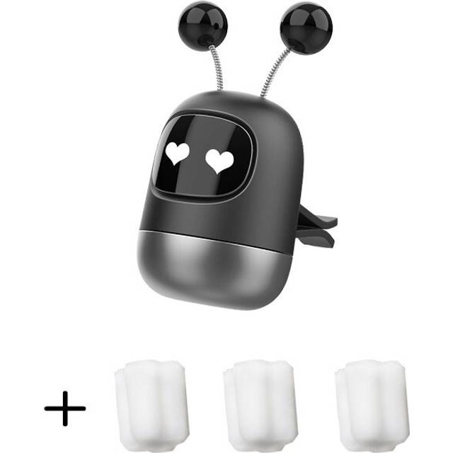 (C) Cute Robot Aromatherapy Auto Air Outlet Perfume Long-lasting Fragrance