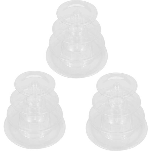 3X 4 Tiers Round Macaron Tower Stand Cake Display Rack for Wedding Birthday Decor