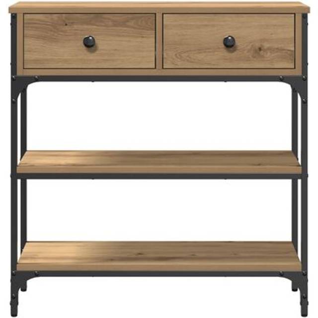 Konsolbord Artisan Ek 72,5x25x75 cm Konstruerat Trä & Stål
