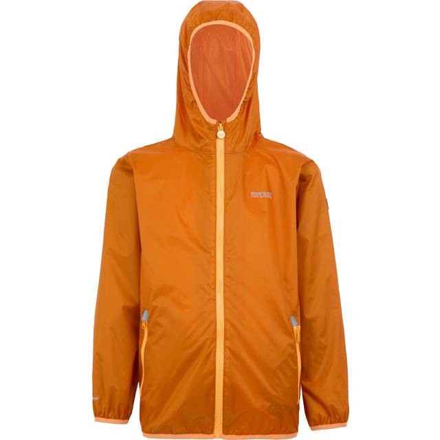 (15 Years, Fox/Bright Marigold) Regatta Great Outdoors Childrens/Kids Lever II Packaway Rain Jacket