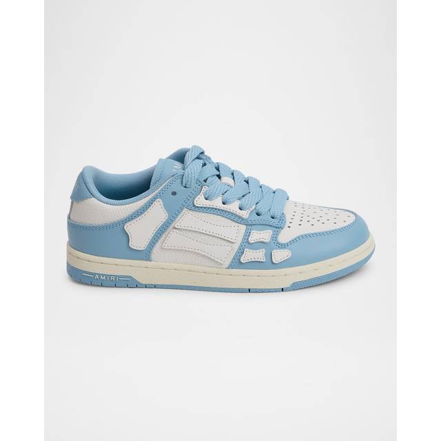 AMIRI Kids Blue & White Skel-Top Low Sneakers - Ocean Sky - EU 31