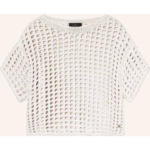 Monari Ajour Short-Sleeved Jumper With Lurex Beige