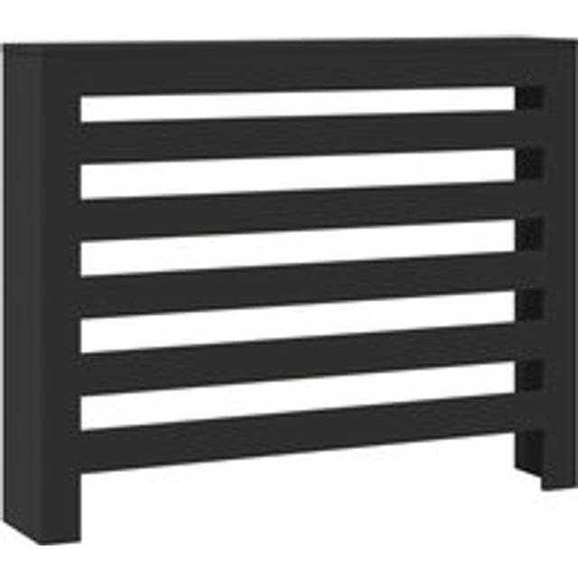 vidaXL Radiator Cover Black 104x20x82 cm Engineered Wood
