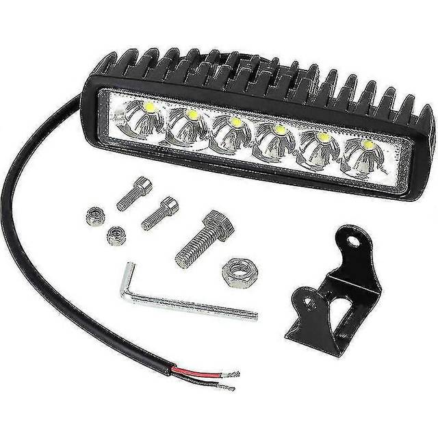 (As show, One size) 18w Led Work Light 12v 24v Led Work Light Waterproof Bar Beam Slender Lamp For Boat Truck Car Suv Atv 4wd Offroad
