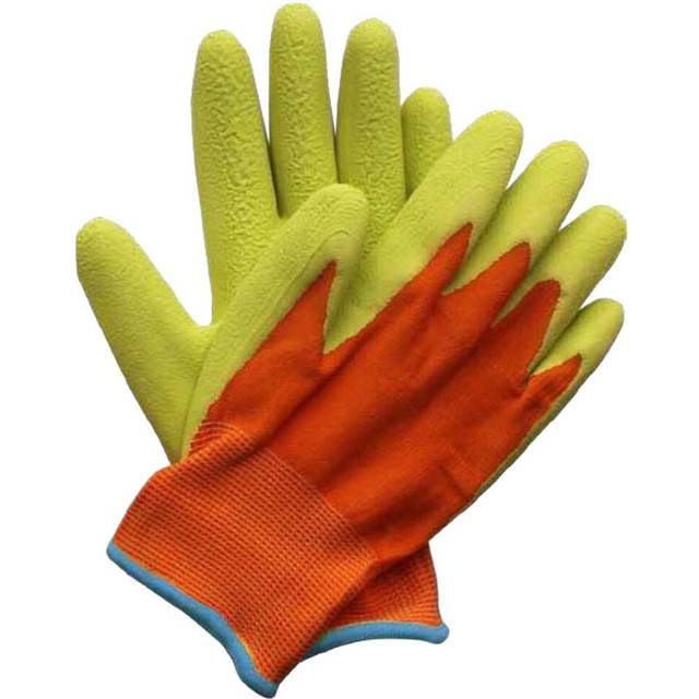 Briers Kids Junior Digger Green & Orange Gloves