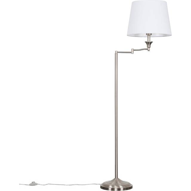 Letitia 148cm Swing Arm Floor Lamp - White (148cm H X 35cm W X 35cm D)