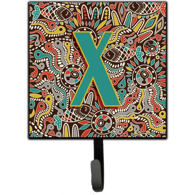 """""Caroline's Treasures CJ2013-XSH4 Letter X Retro Tribal Alphabet Initial Leash or Key Holder  Small  Multicolor"""""