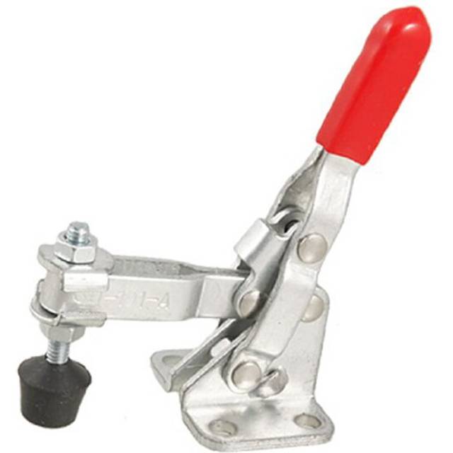 101A 50Kg 110 Lbs Holding Capacity Red Straight Handle Vertical Toggle Clamp