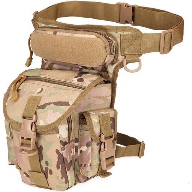(Pack 4) Multi Pockets Waist Bag Leg Waterproof Fanny Pack
