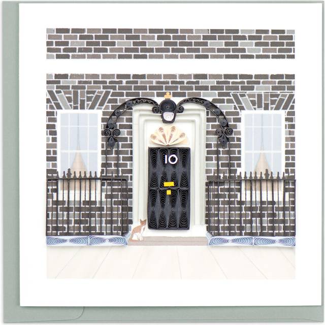 Quilling 10 Downing Street Prime Minister Hand-Finished Art Greeting Card