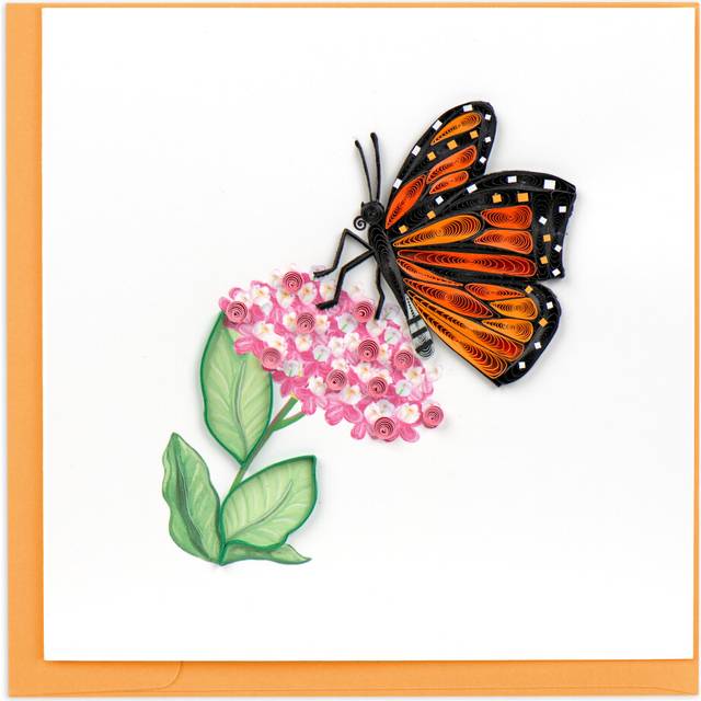 Quilling The Monarch Butterfly Flutter-Tastic Fun! Hand-Finished Greeting Card
