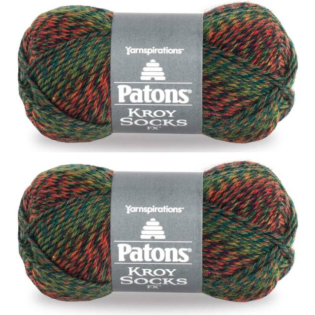Patons Kroy Socks FX Yarn  2-Pack  Clover Colors