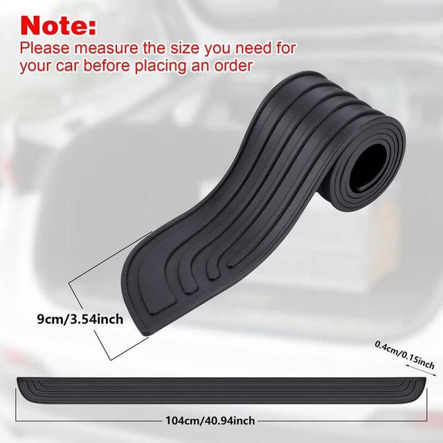 (9cm) Anti-scratch Car Trunk Door Sill Plate Protector Universal Rear Bumper