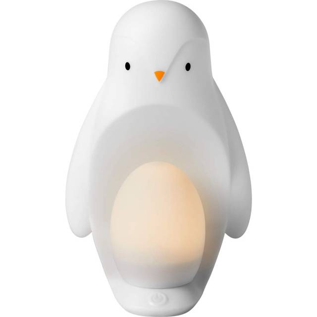 2-in-1 Portable Penguin Nursery Night light with Portable Egg Light, Adjustable Brightness, USB-Powered