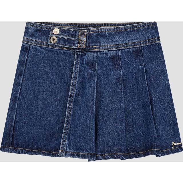 Guess Junior Girls Blue Sparkly Denim Skort - 8 year