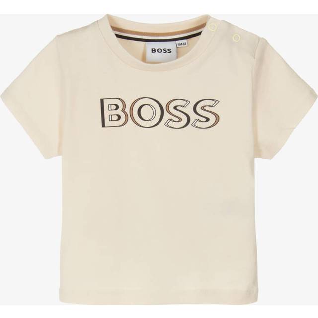Boss Boys Ivory Cotton T-Shirt - 9 month