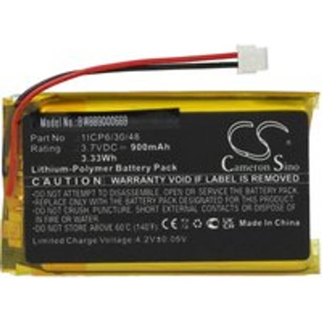 Battery Replacement for Babymoov 1ICP6/30/48 for Baby Monitor, Babyphone (900mAh, 3.7 v, Li-polymer) - Vhbw
