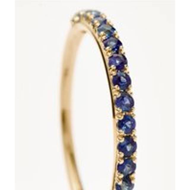 Fine Half Sapphire Eternity Ring | 14ct Solid Gold/Sapphire