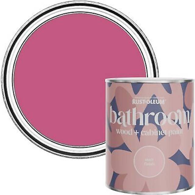 Rust-oleum pink moisture resistant bathroom wood and cabinet paint in matt fini