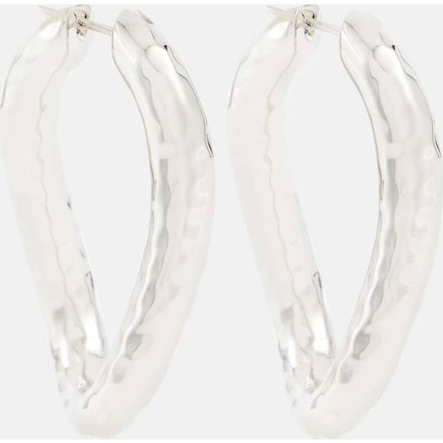 Jil Sander Large hoop earrings - silver (One Size)