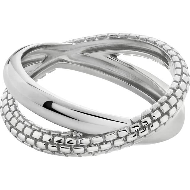 Monica Vinader Heirloom Crossover Ring, Silver
