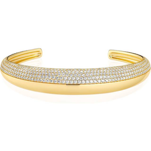 Sif Jakobs Fasano Bangle förgyllt silver Armband Med Zirconia