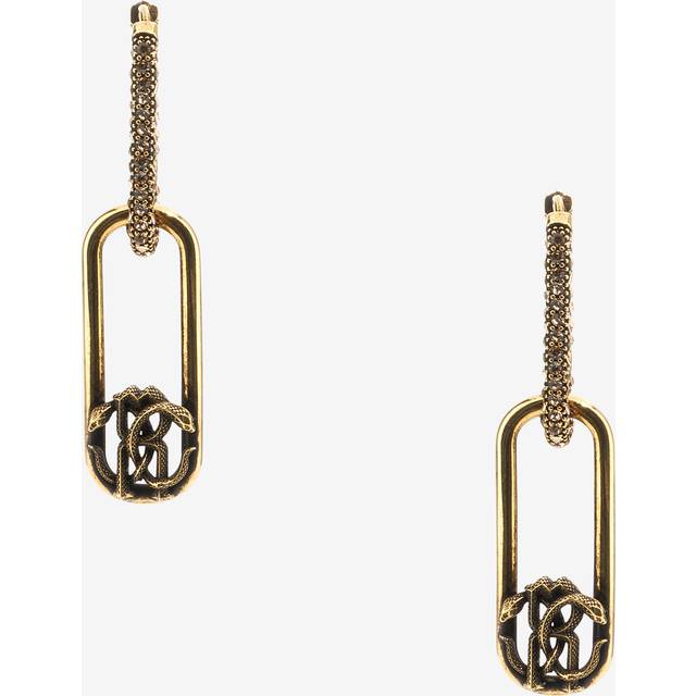 Roberto Cavalli Earrings With Monogram Rc - Female Fashion Jewelry Gold