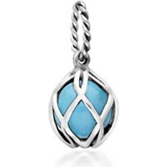 Sterling Silver Turquoise Emma Stothard Silver Darling 8mm Float Charm