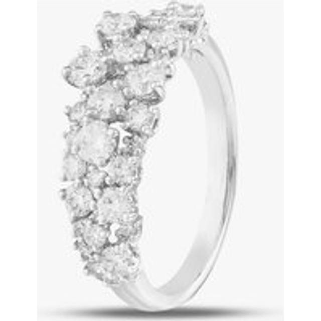 18ct White Gold 1.17ct Brilliant Cut Diamond Half Eternity Ring R27527GW18DD - Silver