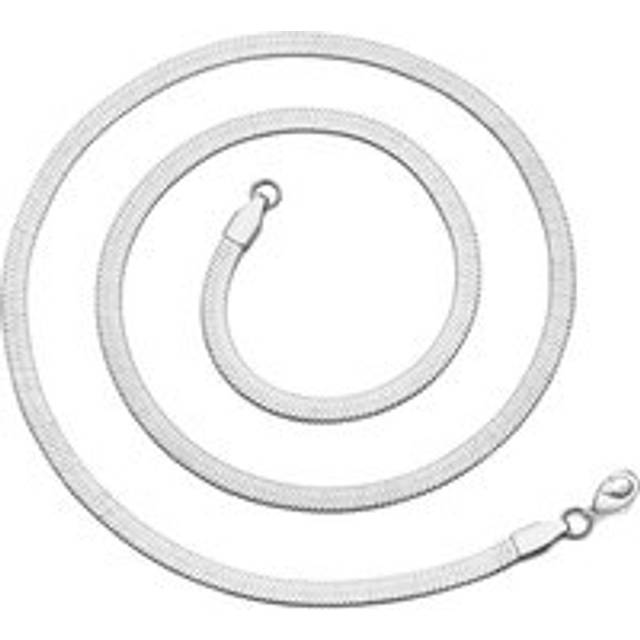 Stainless Steel Herringbone Flat Snake Chain 16" 18" 20" Inch Necklace