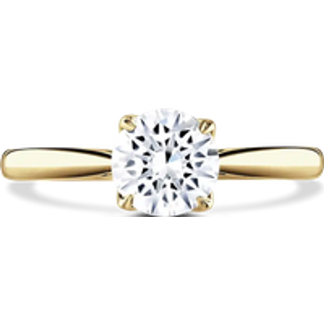 18ct Yellow Gold 1ct Round Brilliant Cut Laboratory Grown Diamond Solitaire - J