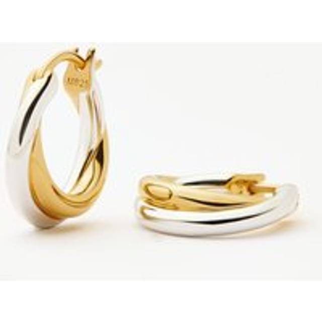 Lucy Williams Entwine Small Hoop Earrings | Mixed Metal