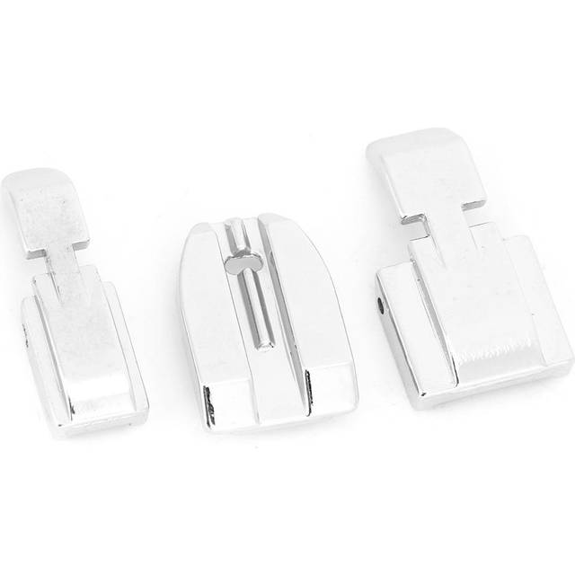 3Pcs Invisible Zipper Foot Stainless Steel Silver Home Sewing Machine Presser Foot